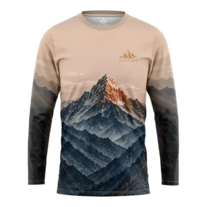 Mountain Print Full Sleeve T-Shirt